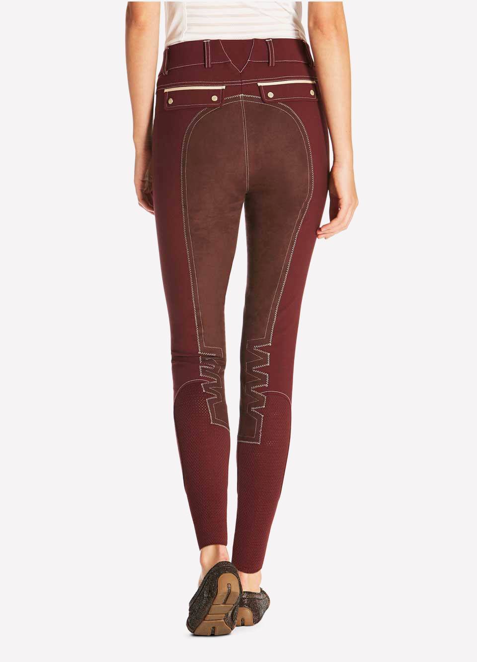 Ariat Womens Olympia Acclaim Full Seat Breeches - Malbec