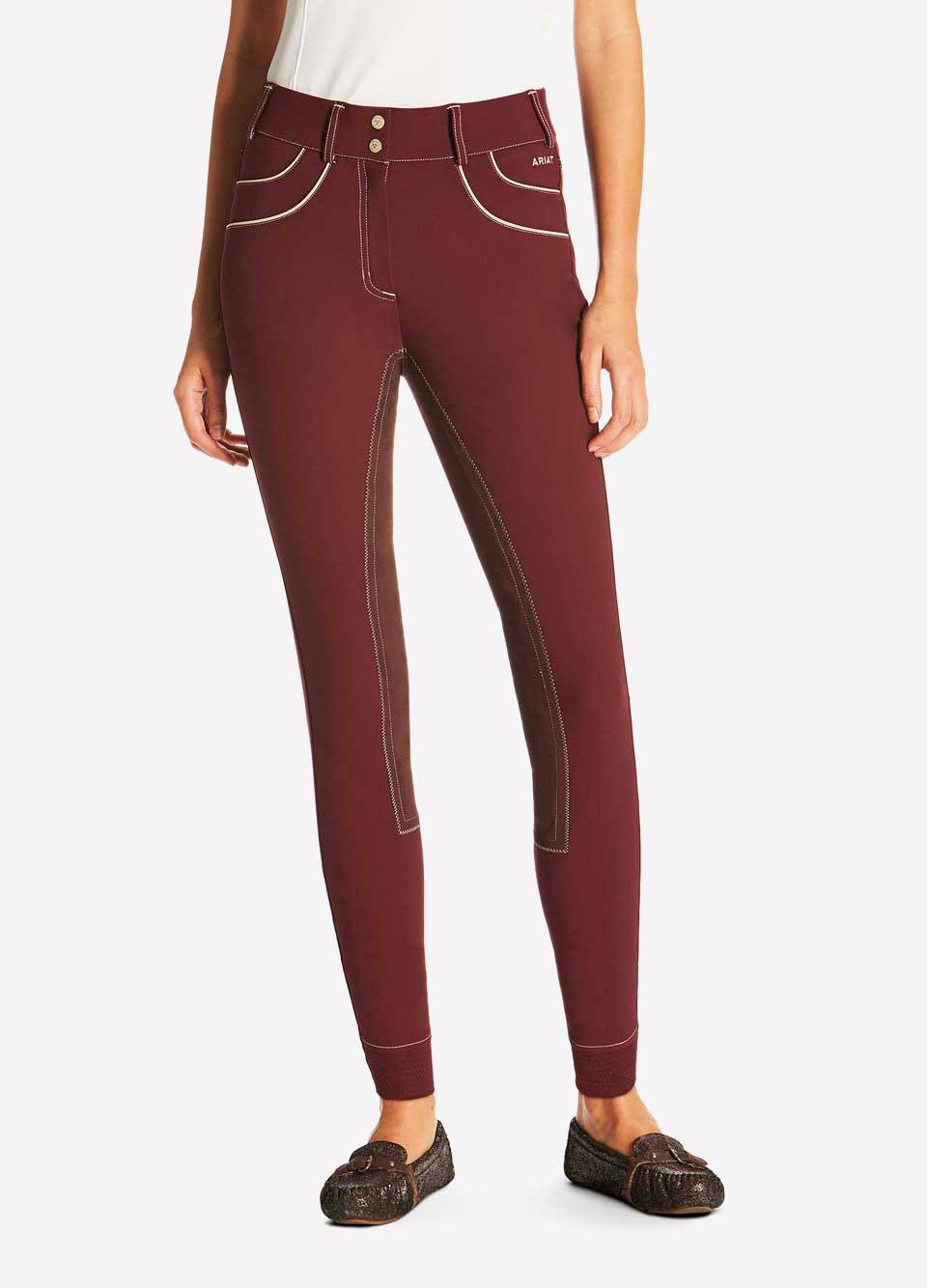 Ariat Womens Olympia Acclaim Full Seat Breeches - Malbec