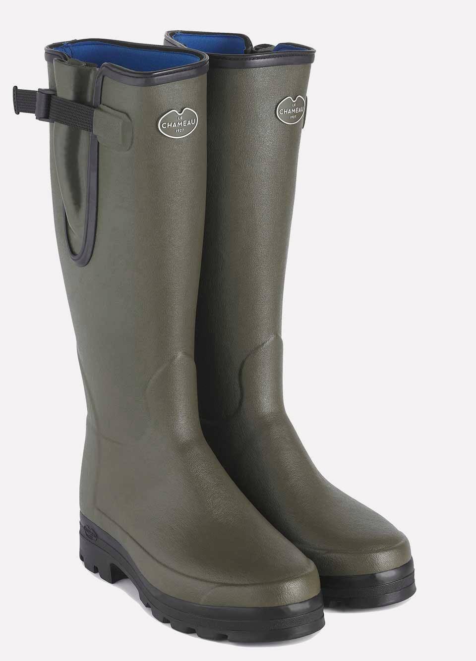 Le Chameau Mens Vierzonord Wellingtons - Vert Chameau