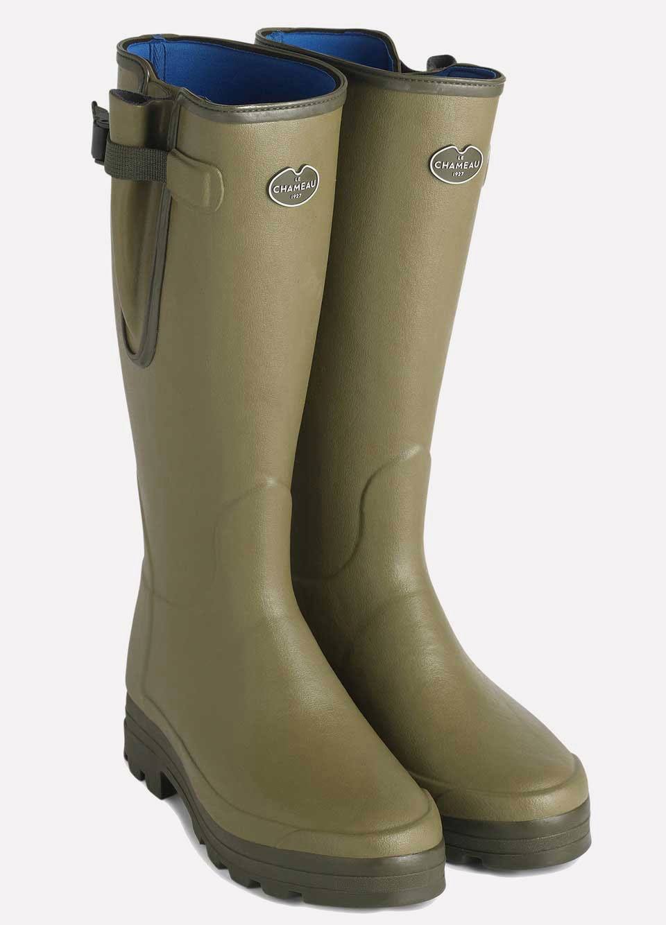 Le Chameau Mens Vierzonord Wellingtons - Vert Vierzon