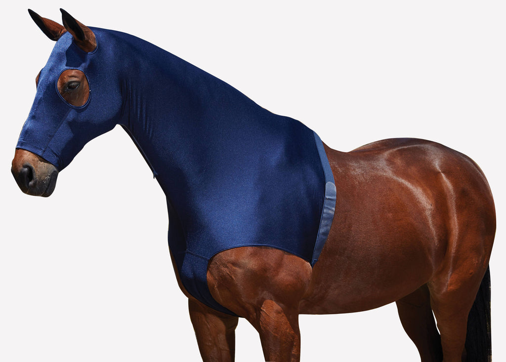 Weatherbeeta Stretch Hood with Zip - Navy