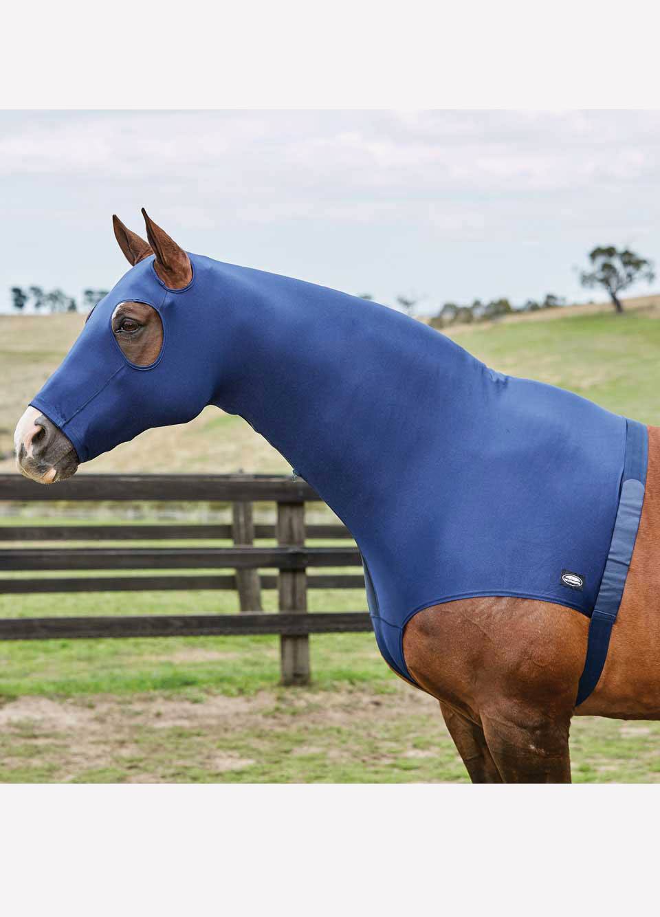 Weatherbeeta Stretch Hood with Zip - Navy