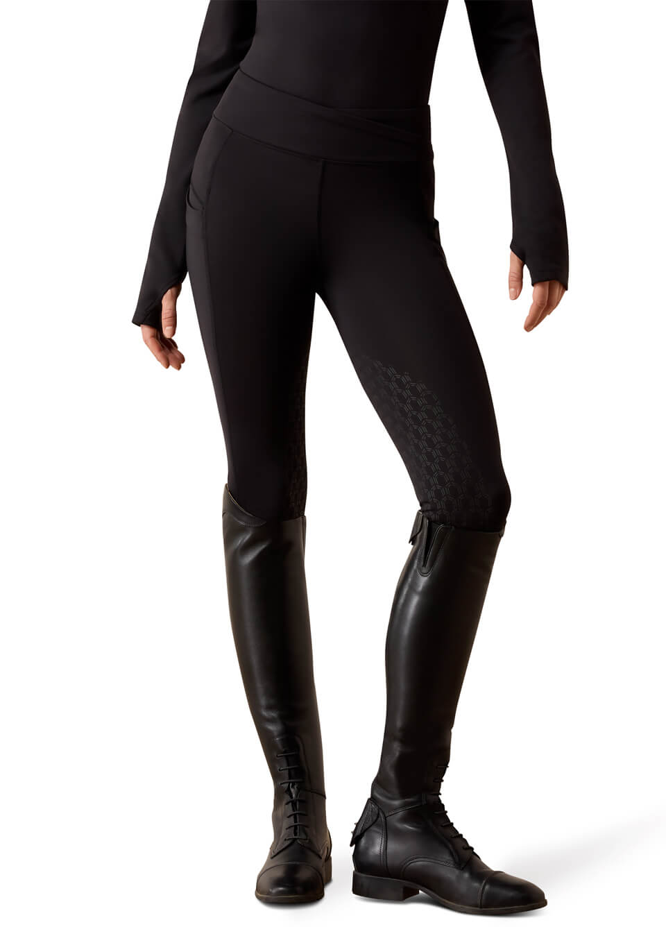 Ariat Avail 2.0 Half Grip Tights - Black