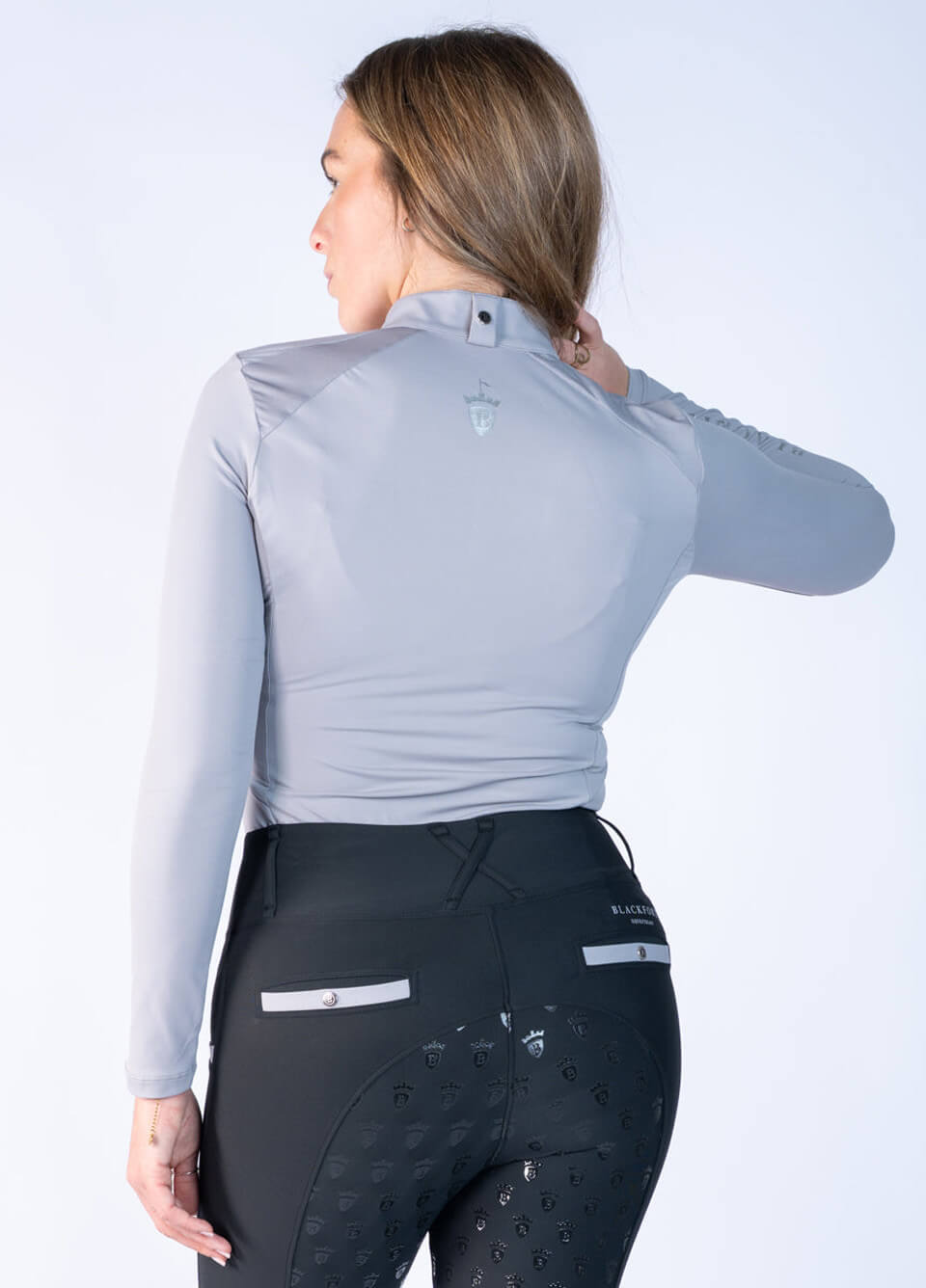 Blackfort Equestrian Cool Mesh Base Layer - Mushroom