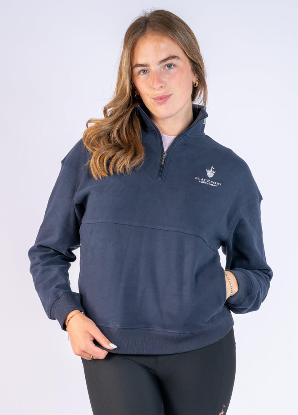 Blackfort Equestrian Ella Quarter Zip - Navy