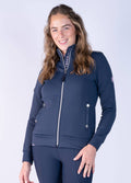 Blackfort Equestrian Jenny Zip Up Jacket - Navy/Marshmallow