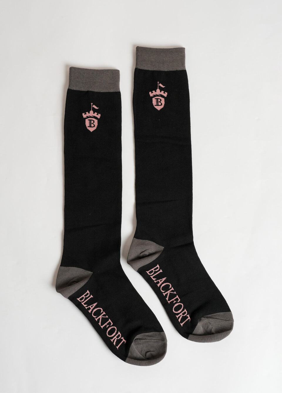 Blackfort Equestrian Socks - Black/Blush