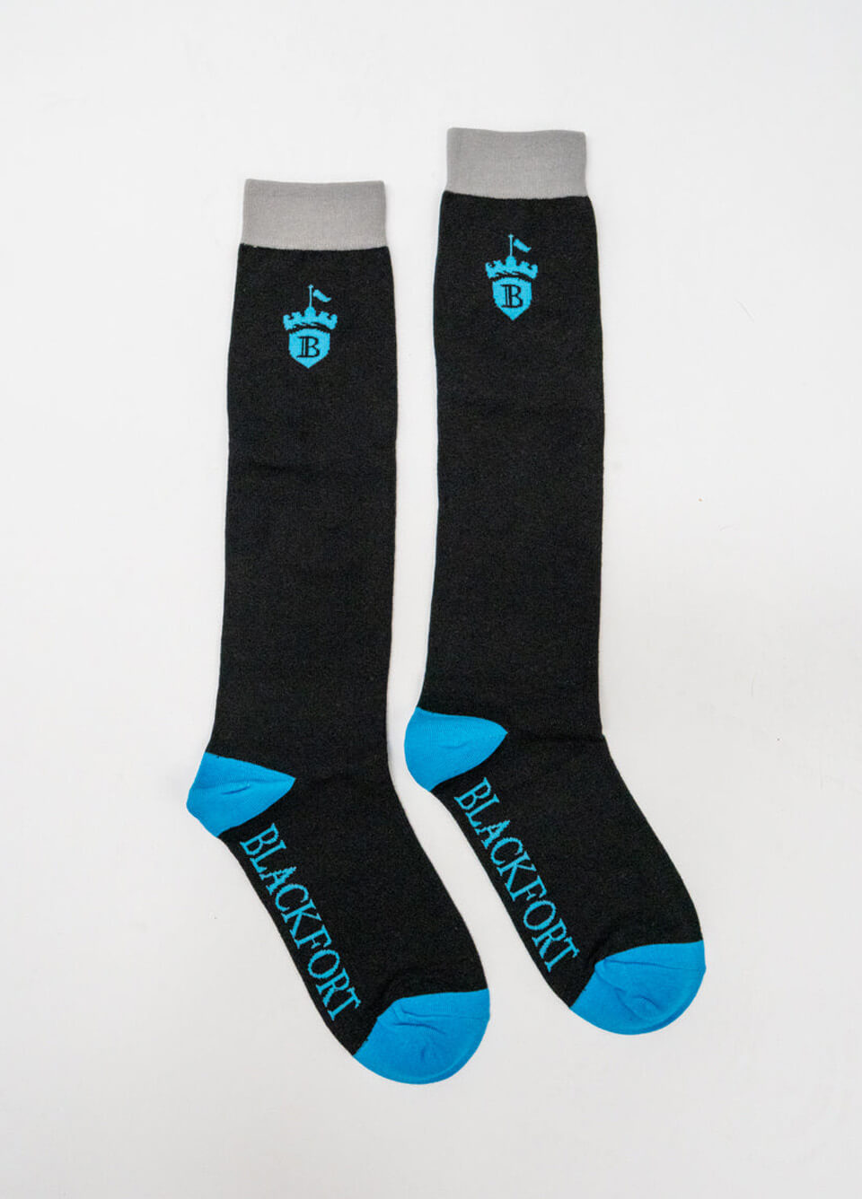 Blackfort Equestrian Socks - Black/Glacier