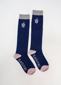 Blackfort Equestrian Socks - Navy/Marshmallow