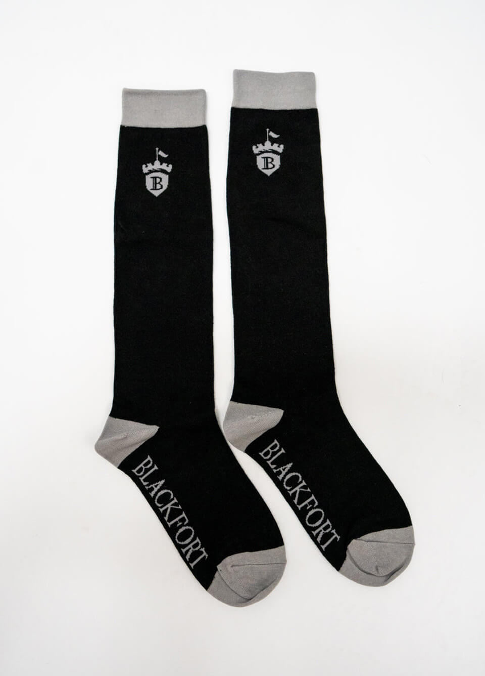 Blackfort Equestrian Socks - Black/Mushroom