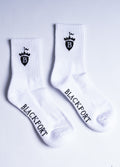 Blackfort Equestrian Sport Crew Socks - White/Black