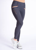 Blackfort Equestrian Training Tights 3.0 - Grey/Caramel