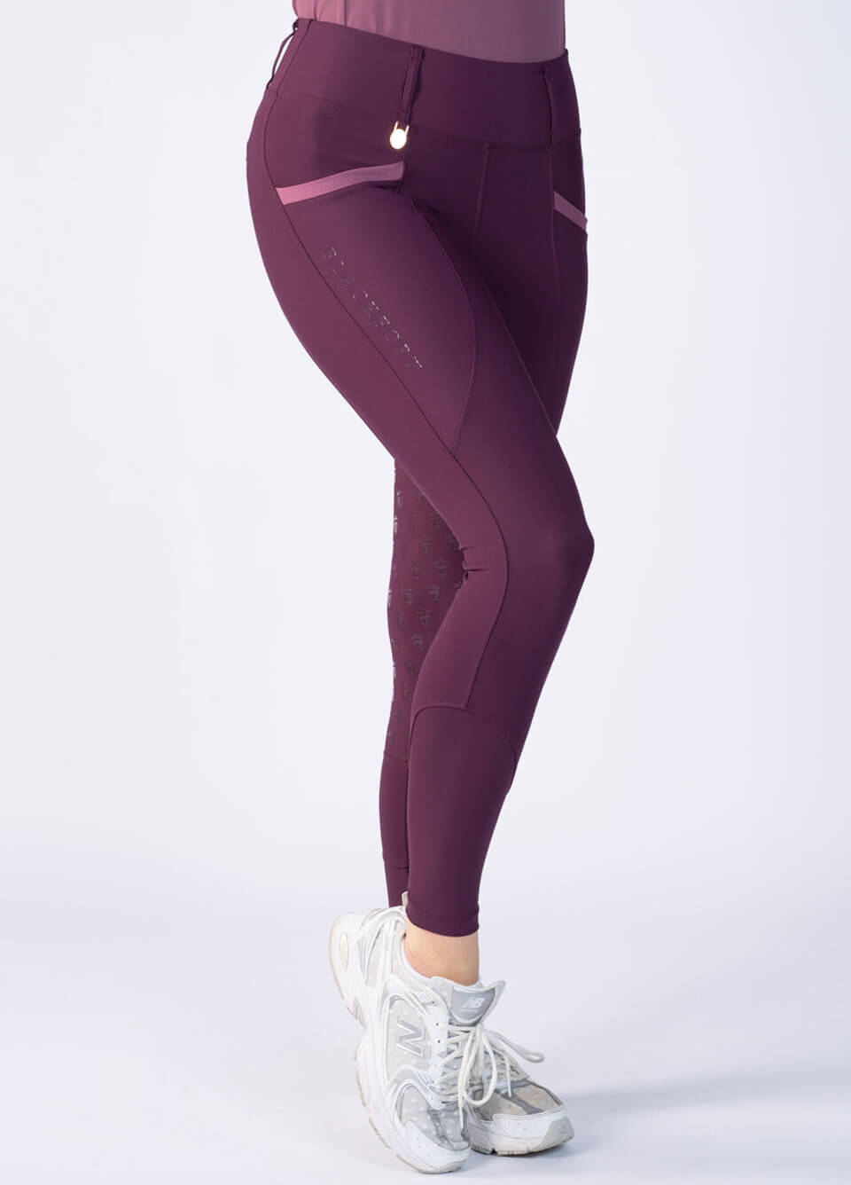 Blackfort Equestrian Training Tights 3.0 - Mulberry/Fig