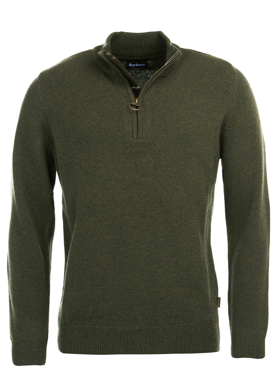 Barbour Men's Holden Half Zip Jumper - Olive Marl