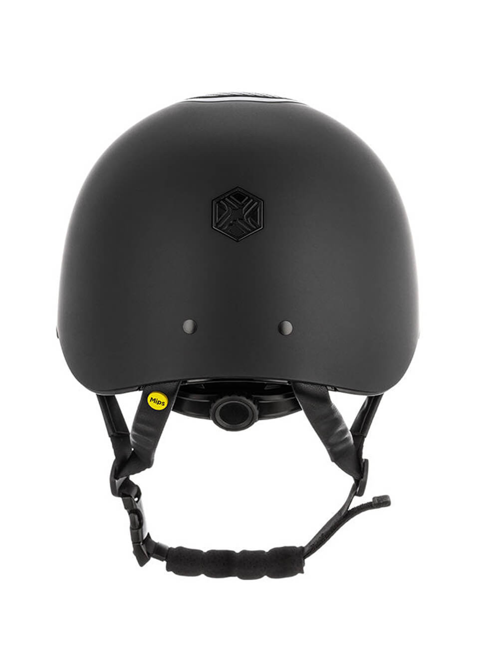 Charles Owen Hyda MIPS Matte/Carbon Standard Peak Riding Helmet - Black/Black