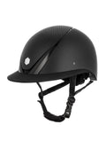 Charles Owen Hyda MIPS Matte/Carbon Wide Peak Riding Helmet - Black/Black