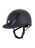 Charles Owen Hyda MIPS Matte/Carbon Wide Peak Riding Helmet - Navy/Navy