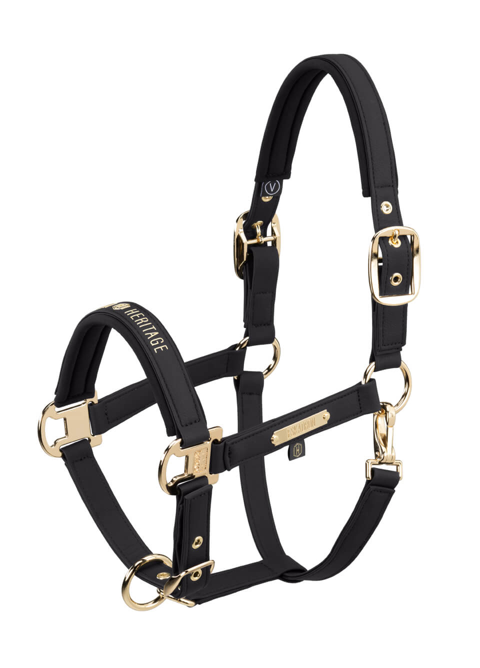 Eskadron Heritage Faux Leather Headcollar - Black