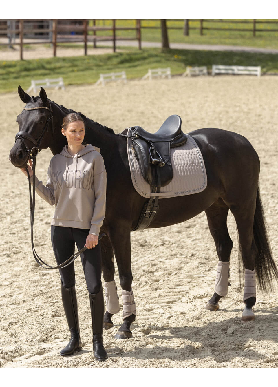 Eskadron Sparkle Crystal DL Saddlecloth - Ash
