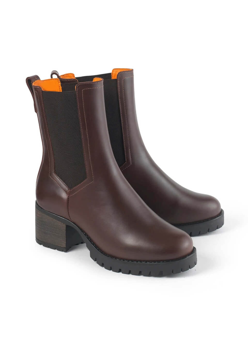 Fairfax & Favor Heeled Boudica - Mahogany Leather