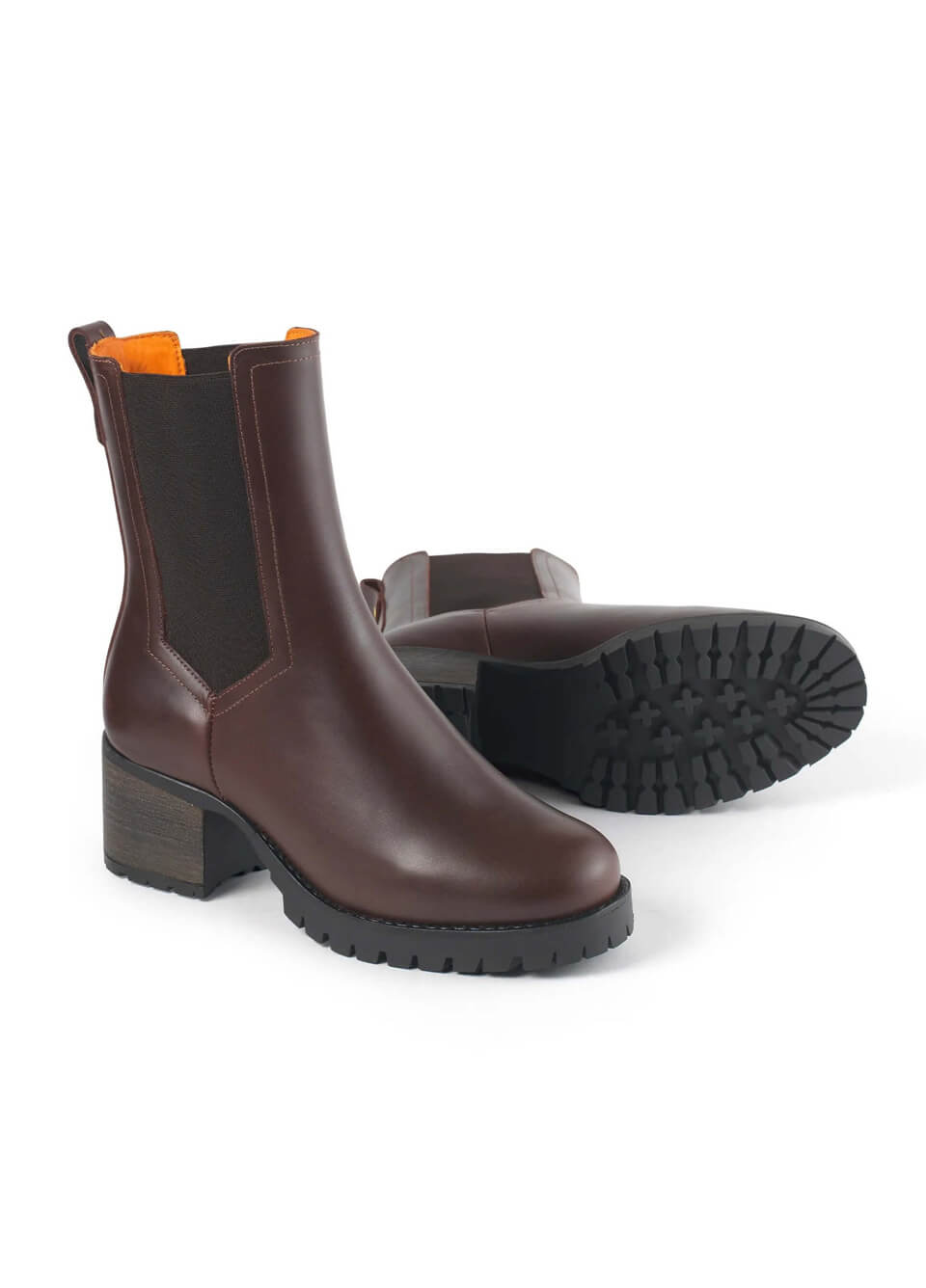 Fairfax & Favor Heeled Boudica - Mahogany Leather