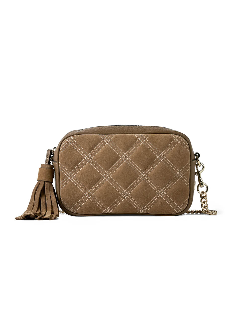 Fairfax & Favor Farnham Crossbody Bag - Quilted Tan