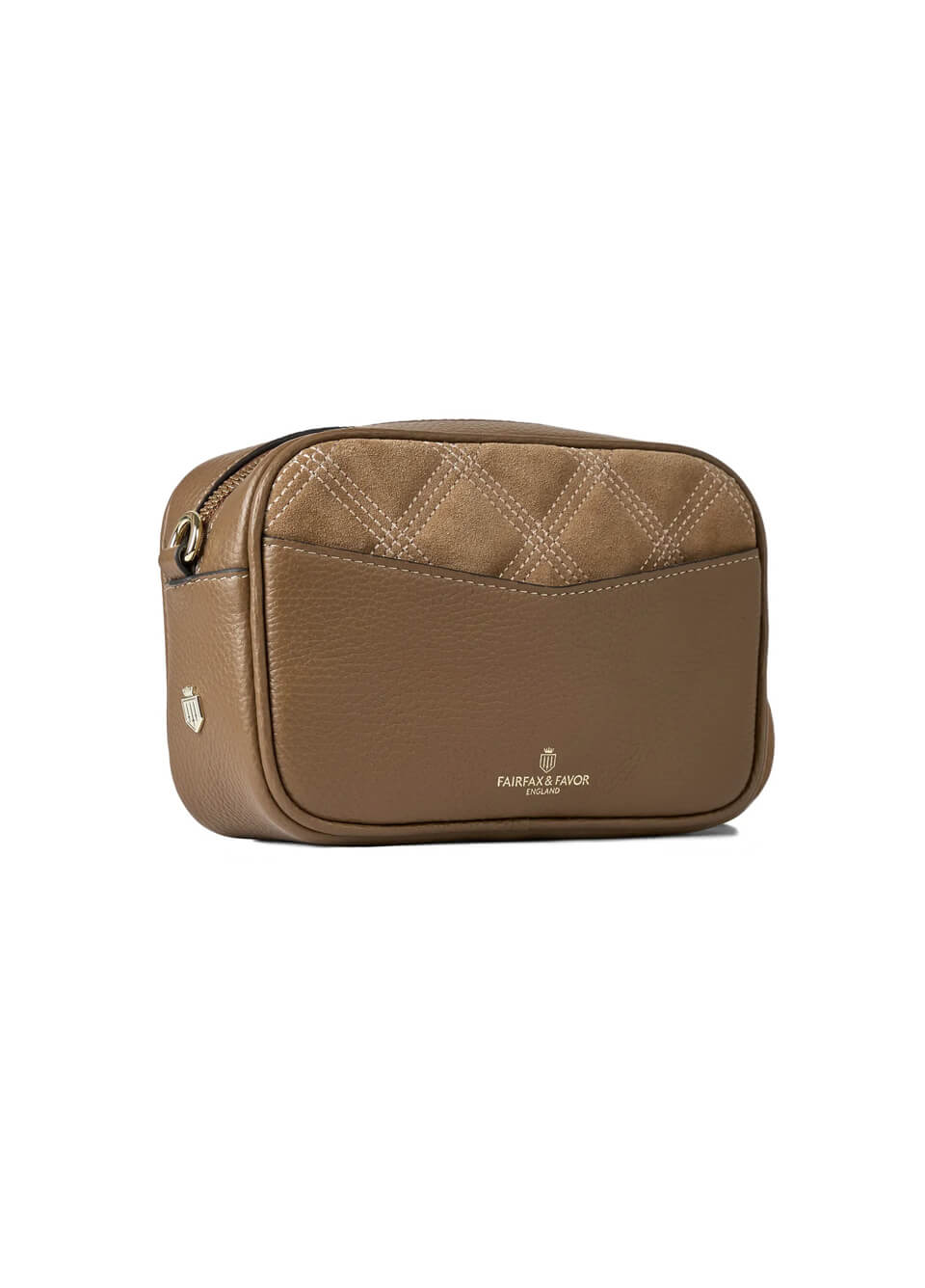 Fairfax & Favor Farnham Crossbody Bag - Quilted Tan