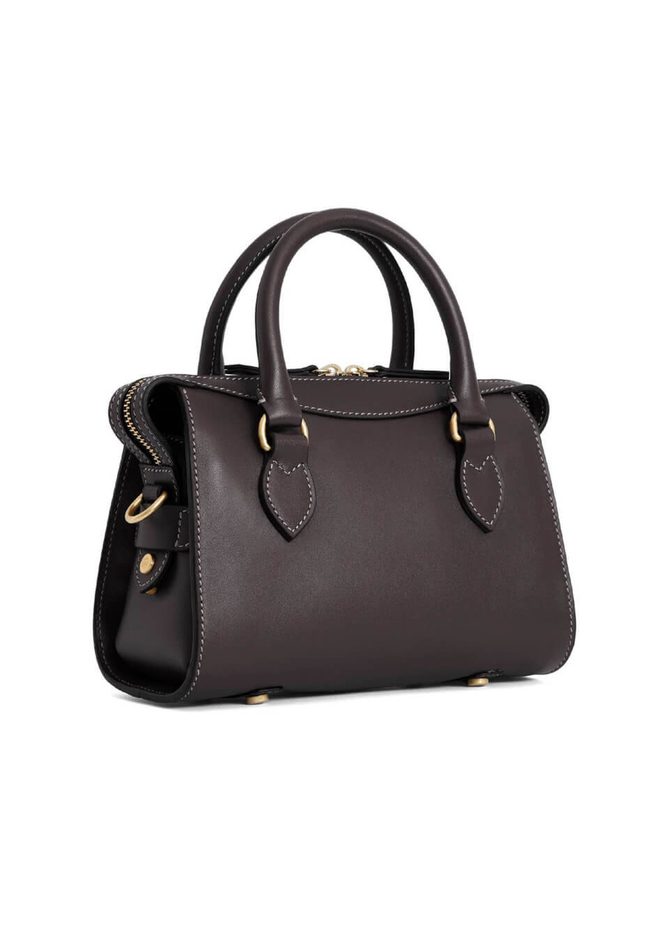 Fairfax & Favor Mini Kew Handbag - Mahogany Leather