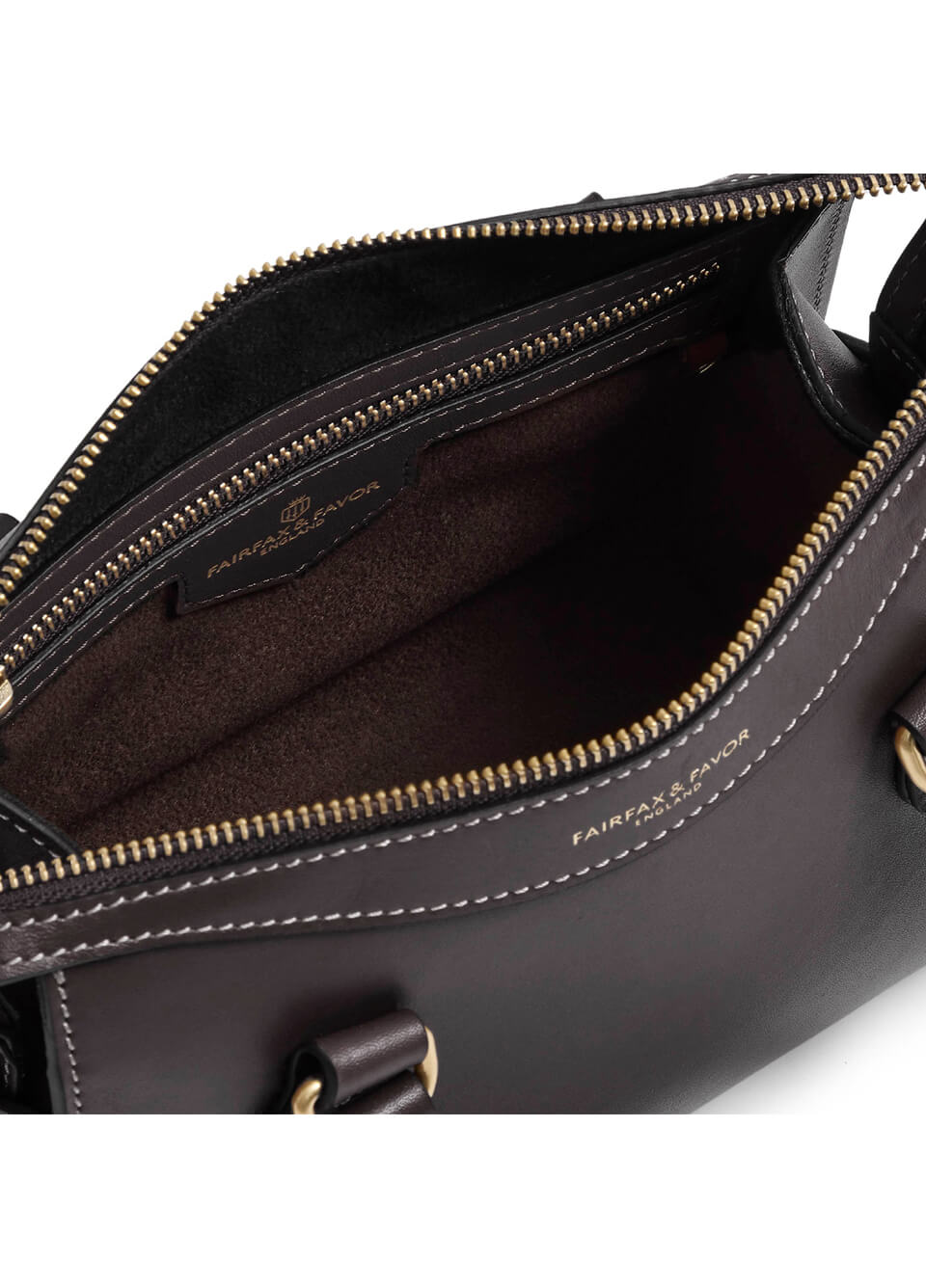 Fairfax & Favor Mini Kew Handbag - Mahogany Leather