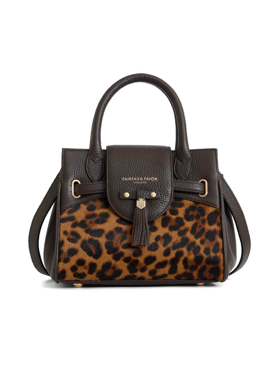 Fairfax & Favor Mini Windsor Handbag - Leopard Haircalf