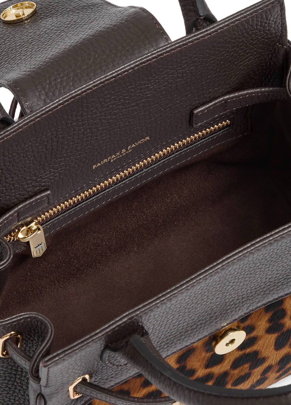 Fairfax & Favor Mini Windsor Handbag - Leopard Haircalf