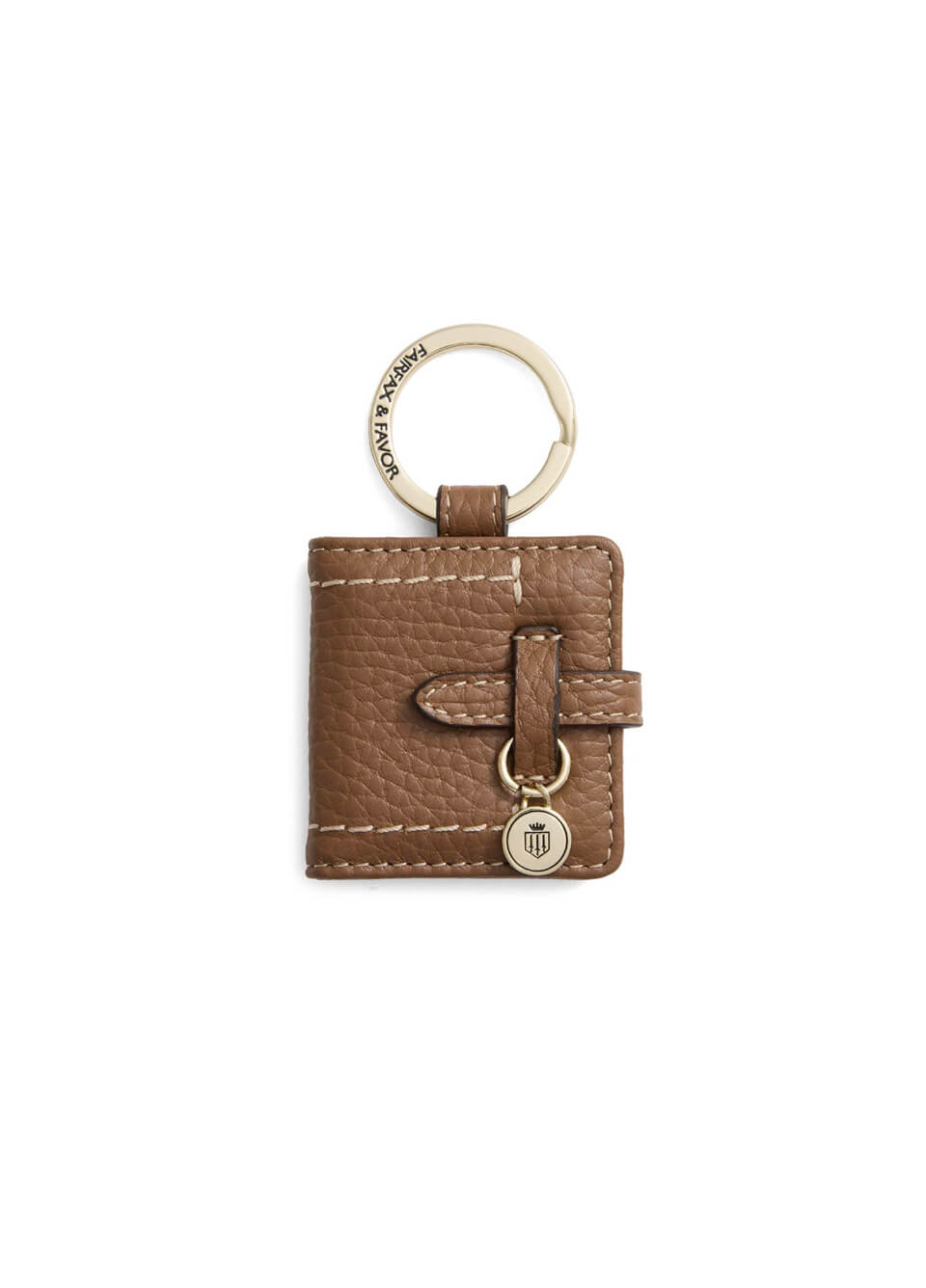 Fairfax & Favor Photo Holder Key Ring - Tan Leather