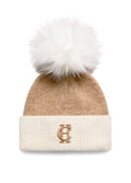 Holland Cooper Chelsea Bobble Hat - Camel
