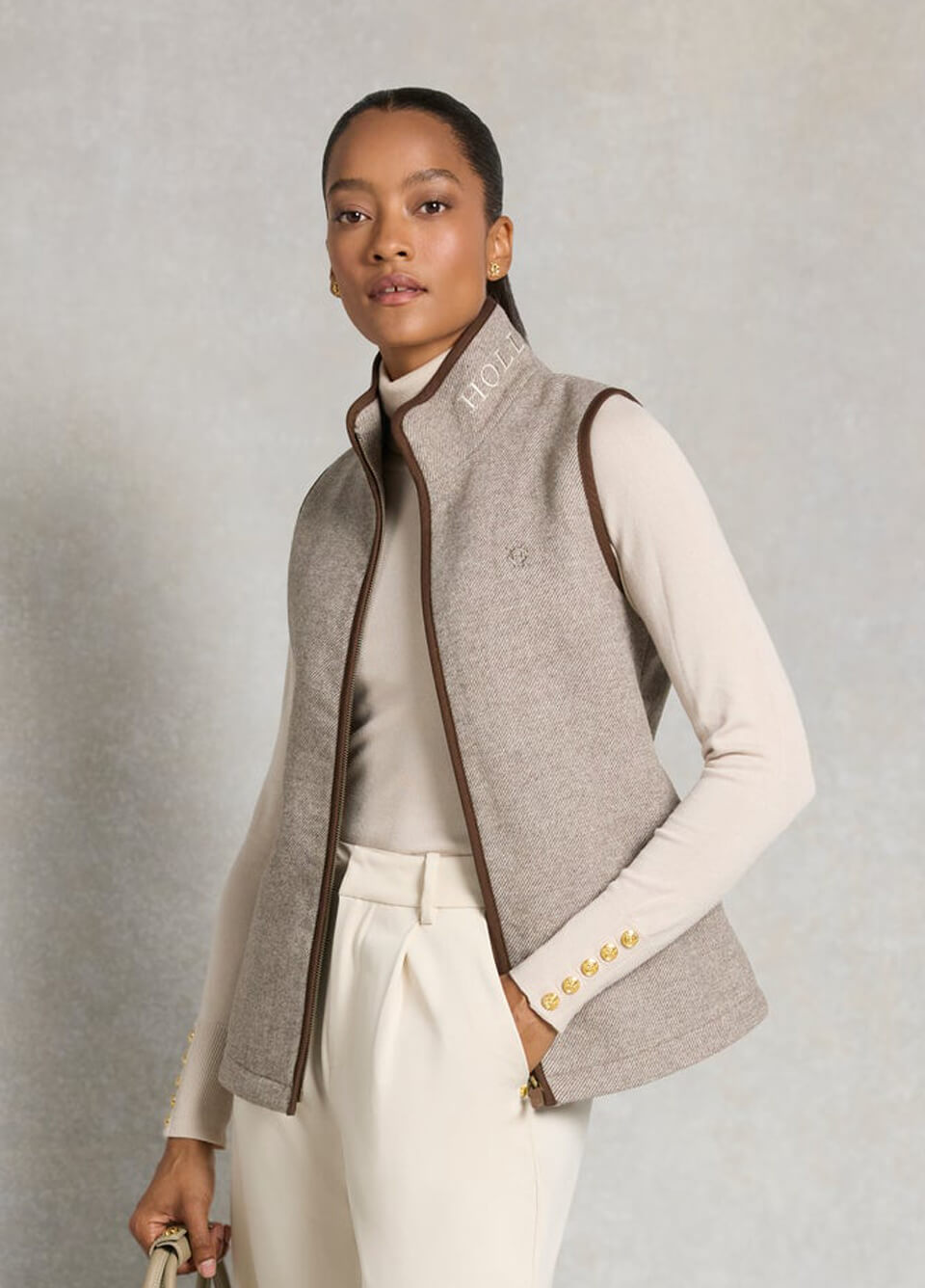 Holland Cooper Hillford Country Gilet - Sahara Twill