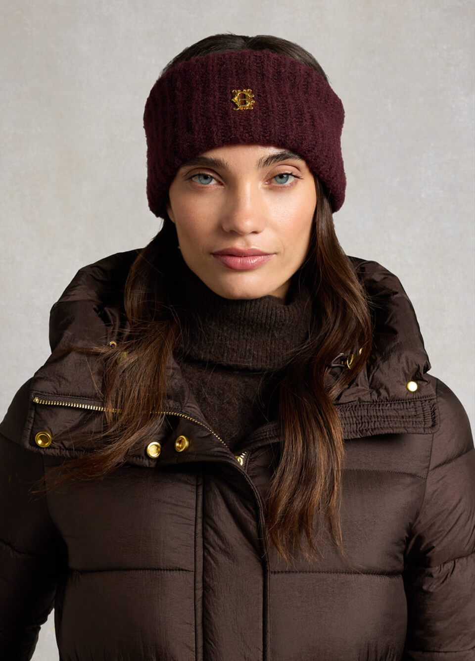 Holland Cooper Knitted Headband - Merlot