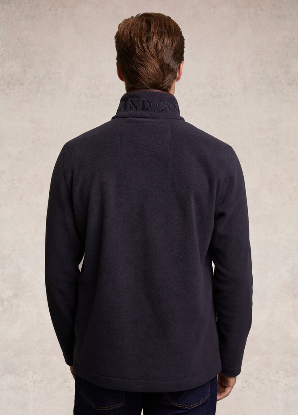 Holland Cooper Men's Country Fleece Quarter Zip - Ink Navy