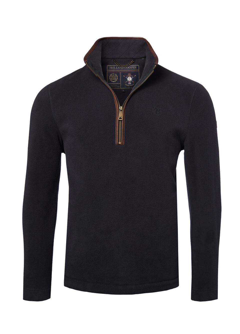 Holland Cooper Men's Country Fleece Quarter Zip - Ink Navy