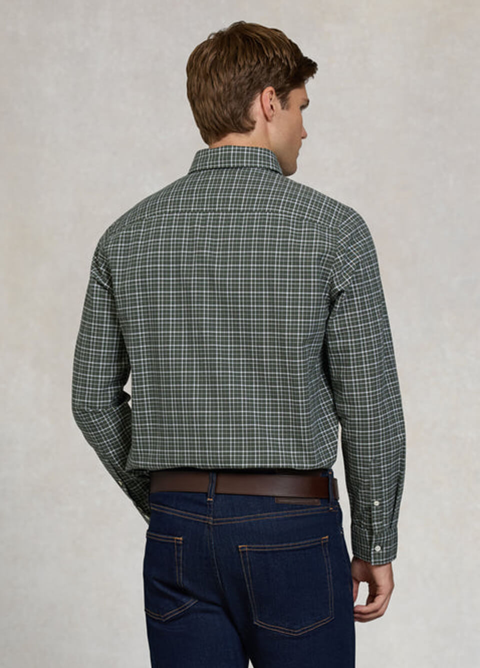 Holland Cooper Men's Classic Woven Button Down Shirt - Henridge Emerald