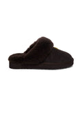 Holland Cooper Shearling Slipper - Chocolate