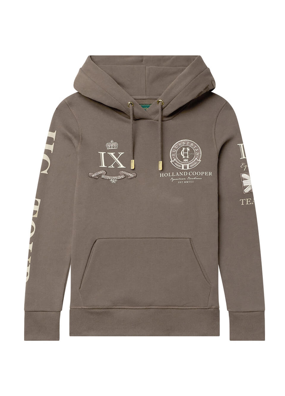 Holland Cooper Team Hoodie Pull On - Chestnut