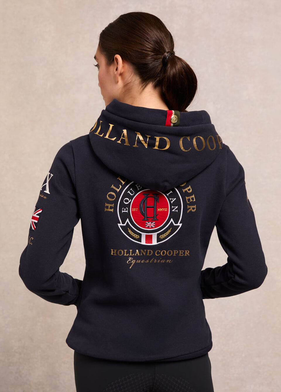 Holland Cooper Team Hoodie Pull On - Ink Navy