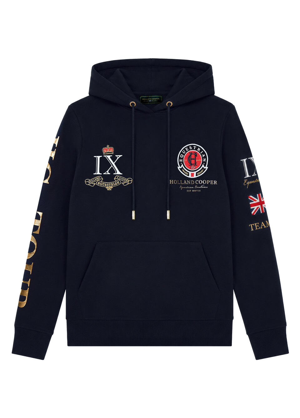 Holland Cooper Team Hoodie Pull On - Ink Navy