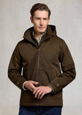 Holland Cooper Men's Essential Waterproof Jacket - Olive Brown