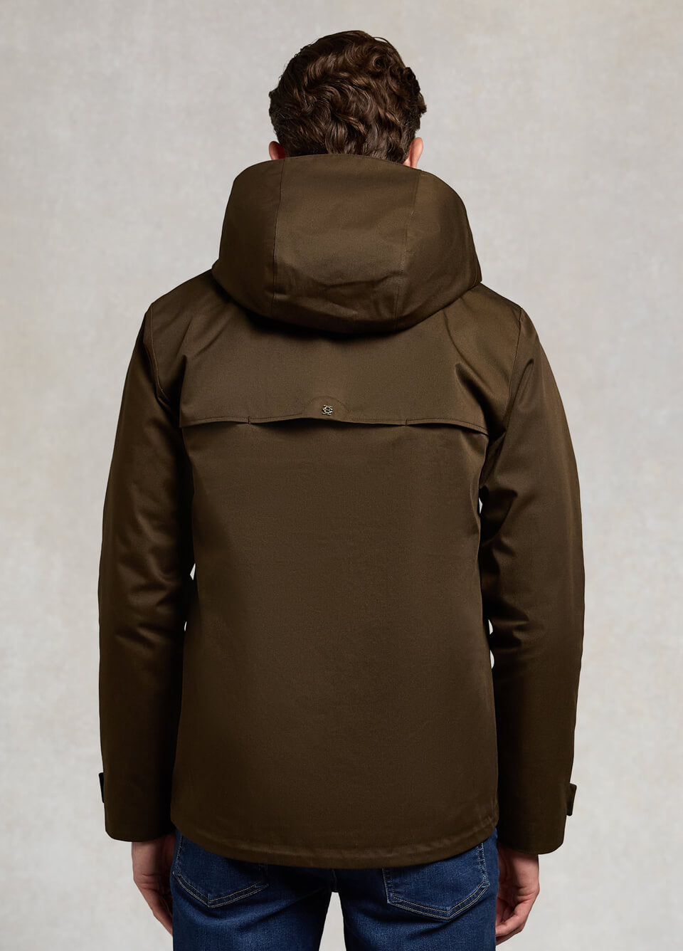 Holland Cooper Men's Essential Waterproof Jacket - Olive Brown