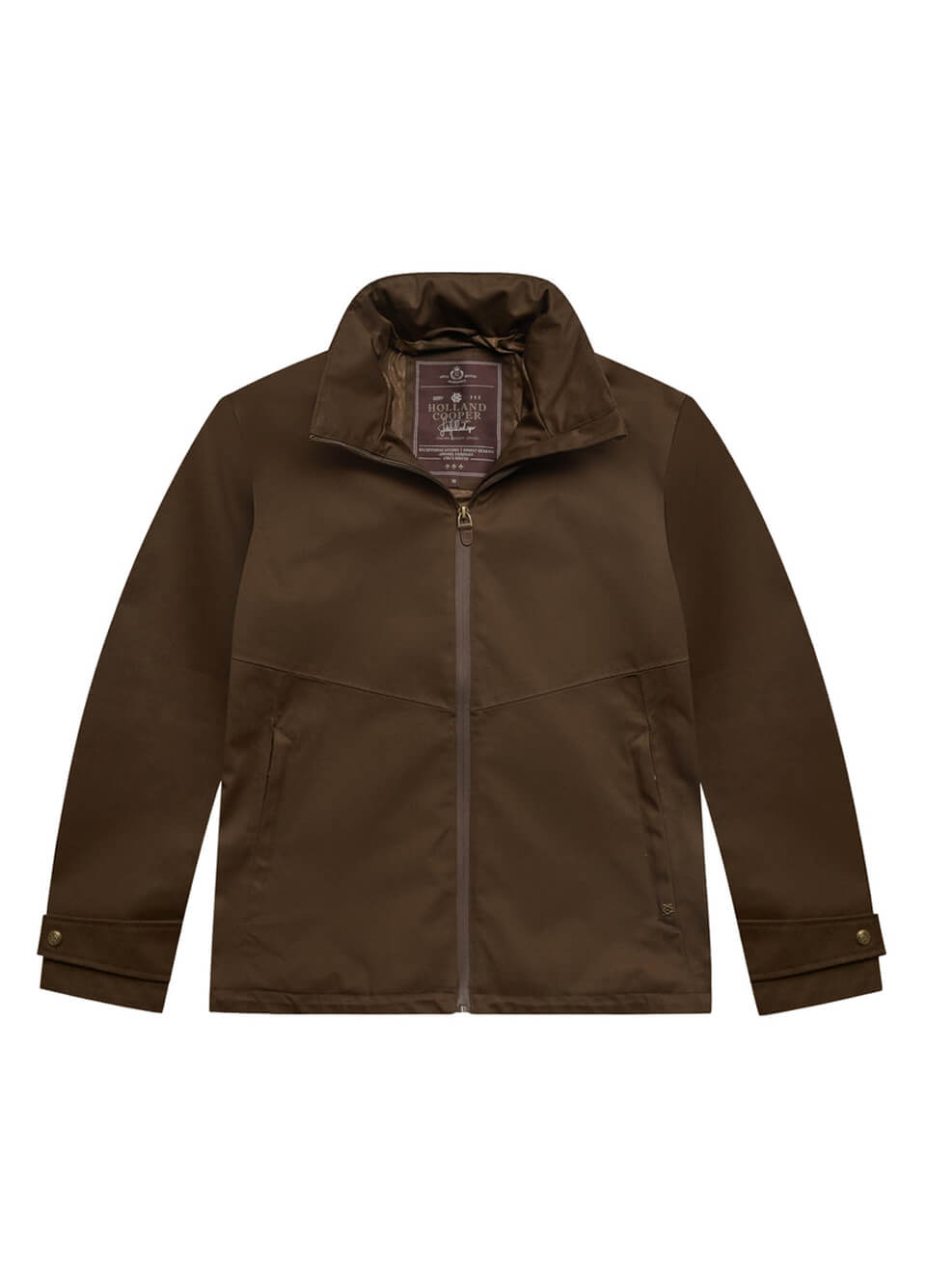 Holland Cooper Men's Essential Waterproof Jacket - Olive Brown