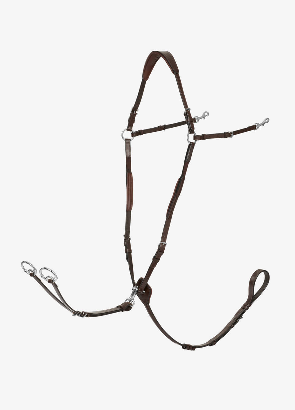 LeMieux Kudos Breastplate w/ D-Ring - Brown/Silver