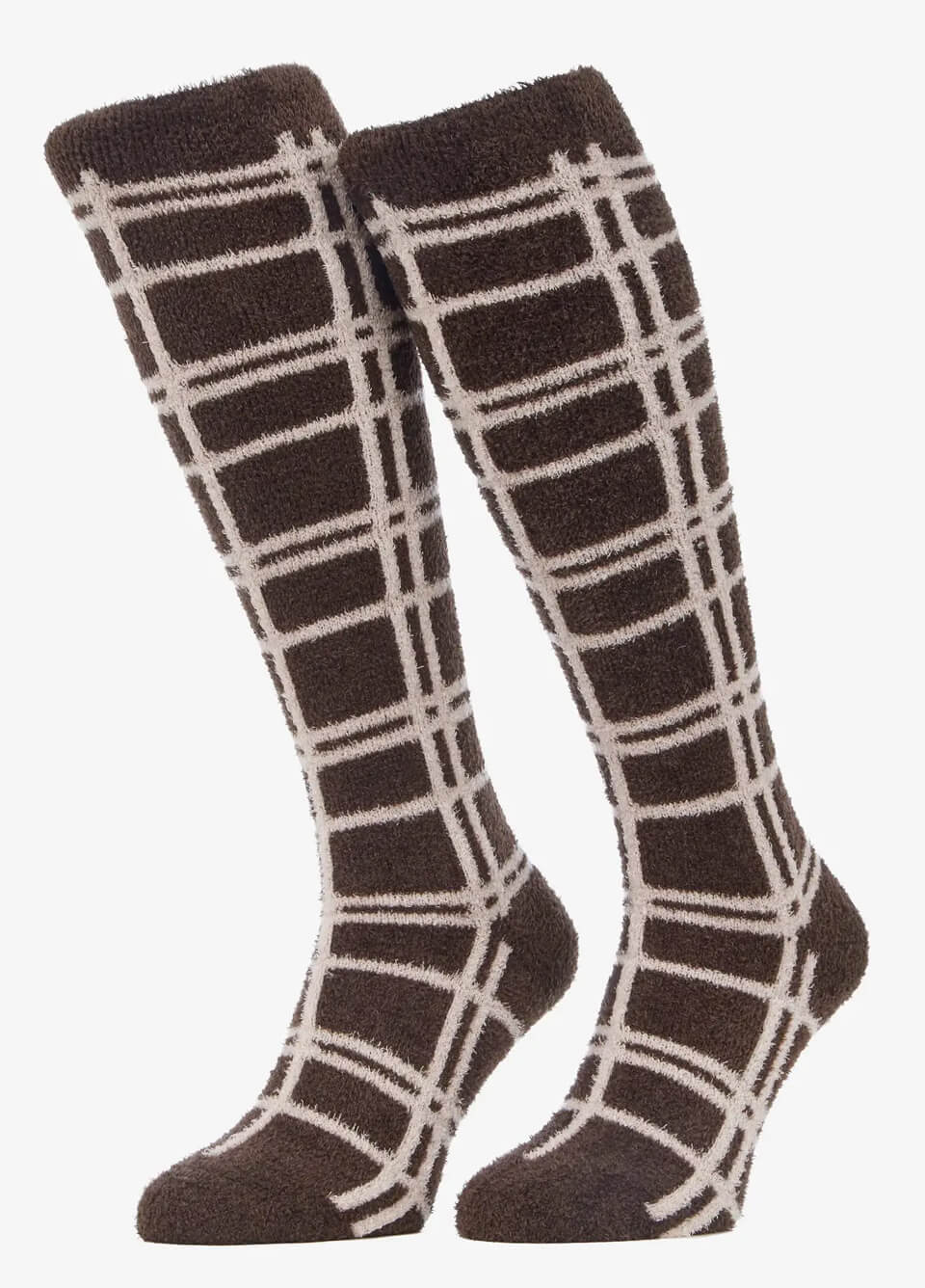 LeMieux Heritage Check Fluffies - Cocoa