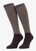 LeMieux Heritage Herringbone Footsies - Cocoa