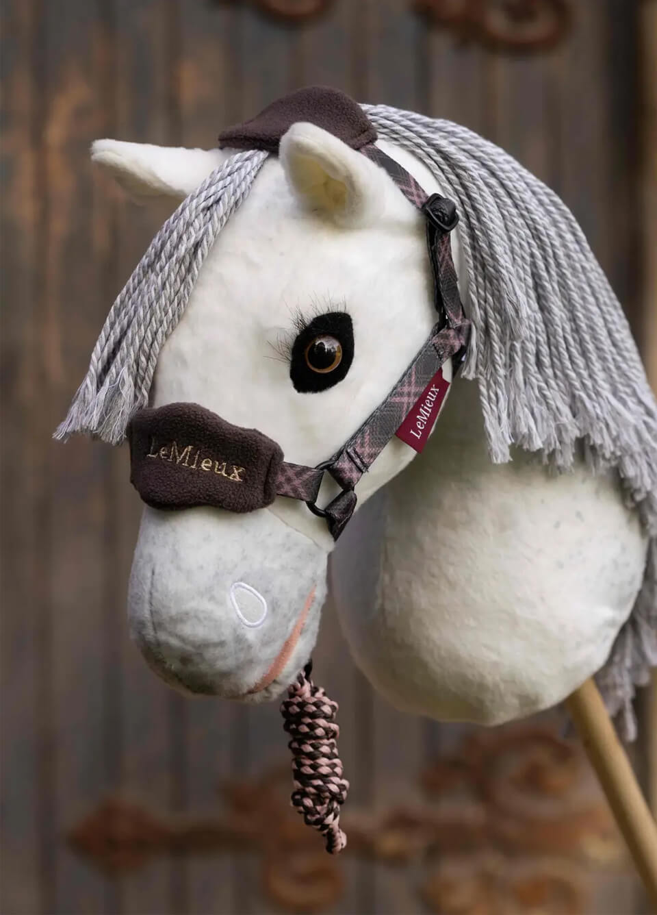 LeMieux Hobby Horse Heritage Vogue Headcollar & Leadrope - Cocoa