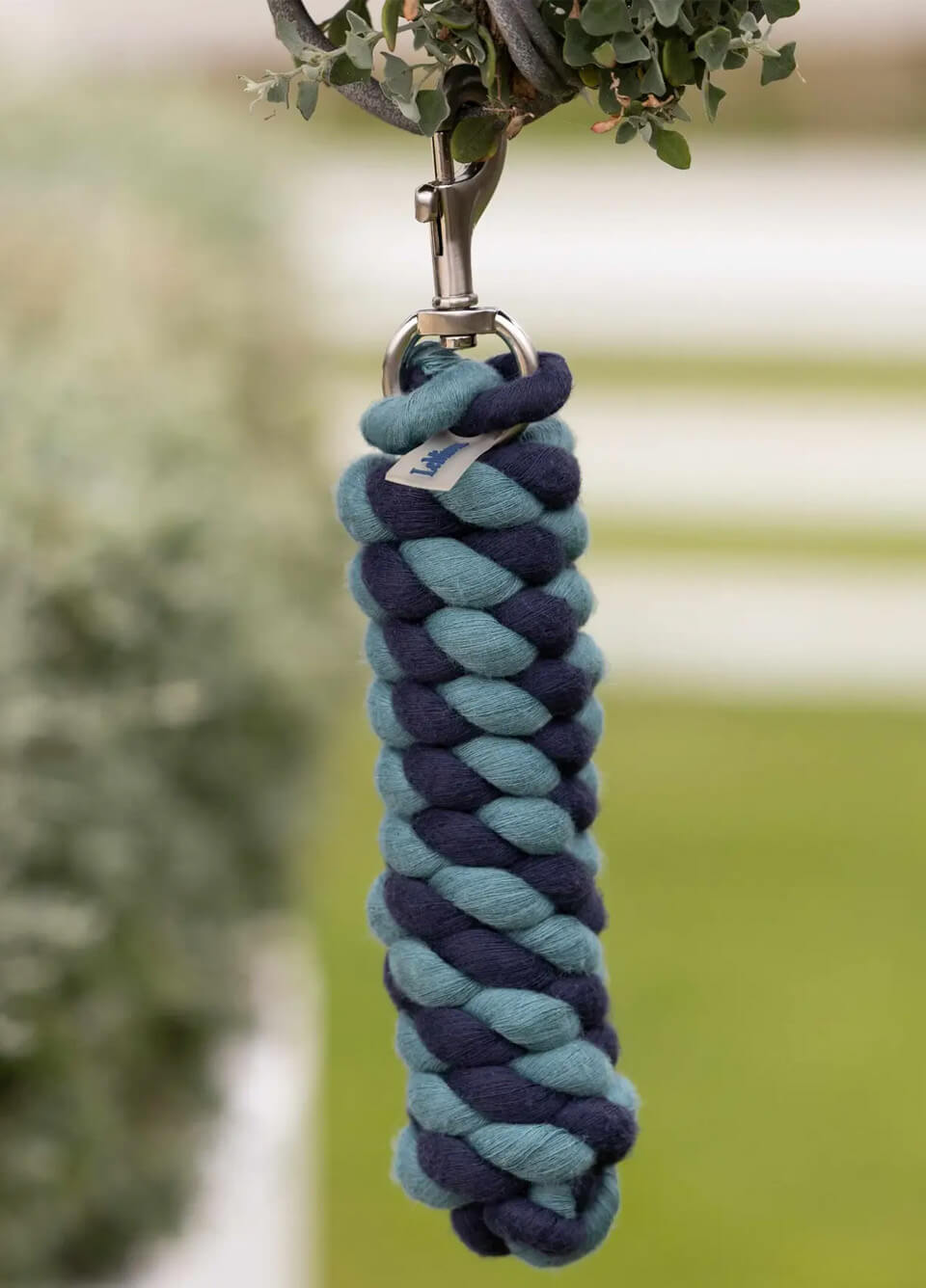 LeMieux Polycotton Leadrope - Aloe/Navy